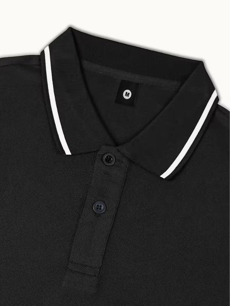 Men's Breathable V-Neck Golf T-Shirt