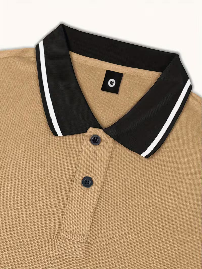 Men's Breathable V-Neck Golf T-Shirt
