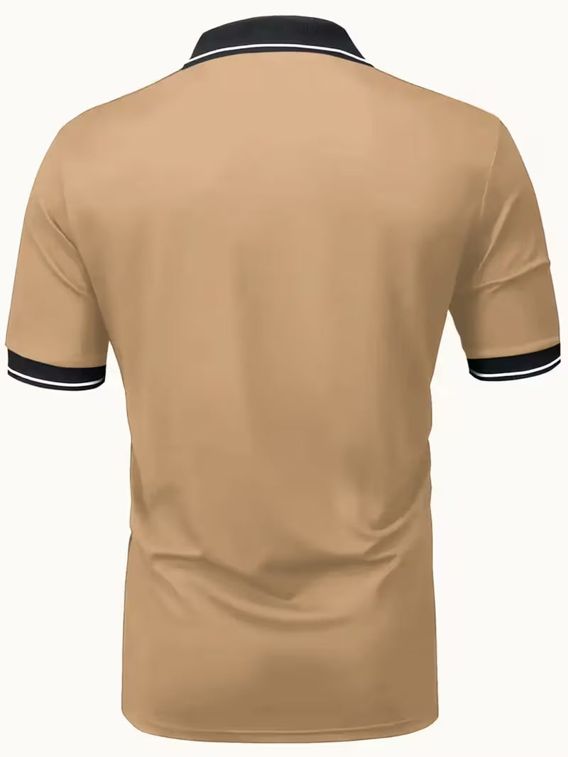 Men's Breathable V-Neck Golf T-Shirt